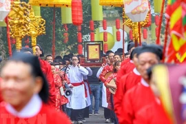 组图：2022壬寅虎年历书进贡仪式在河内升龙皇城遗迹区举行